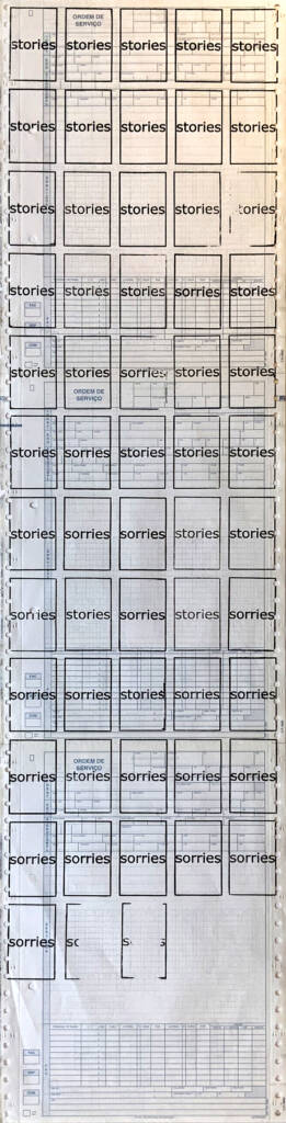 37 "stories&co"/ CARIMBO SOBRE PAPEL-21,3x83,5cm