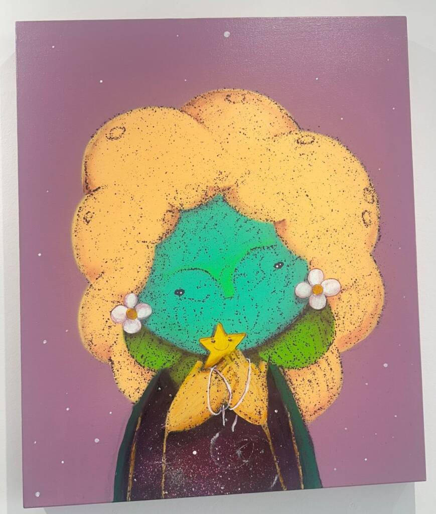 Esperança Técnica: Spray acrílica sobre Tela. Tamanho 40x60 Valor 6.000