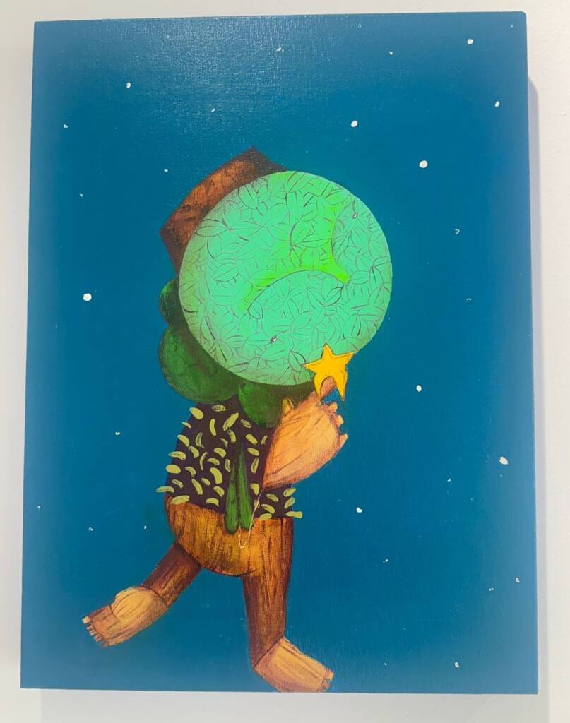 Amizade/ Técnica: Spray acrílica sobre Tela/ 40x30cm/ R$ 4,400