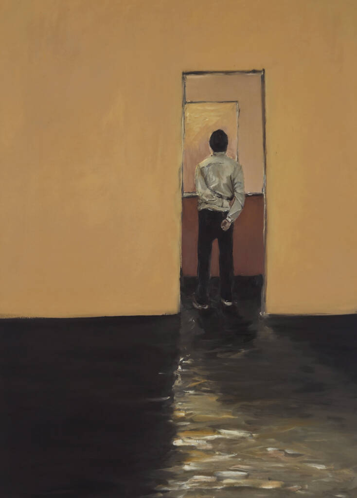 Sem título da série Instantes Suspensos - 2024 Óleo sobre tela 105 x 75cm R$ 15.100,00
