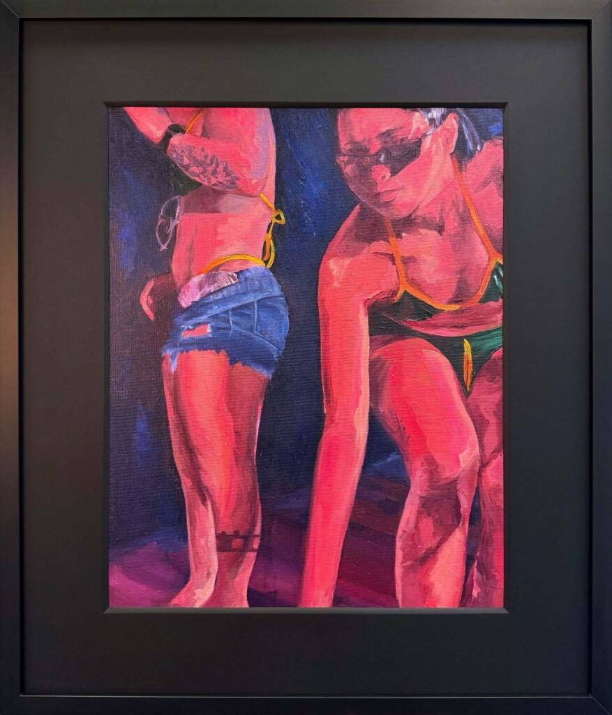 Artista: Thaís Velasques / Obra : “Extravaganza I” São Paulo 2025 / Óleo sobre painel telado / 69 x 59cm  / Ano 2025 / R$ 3.800