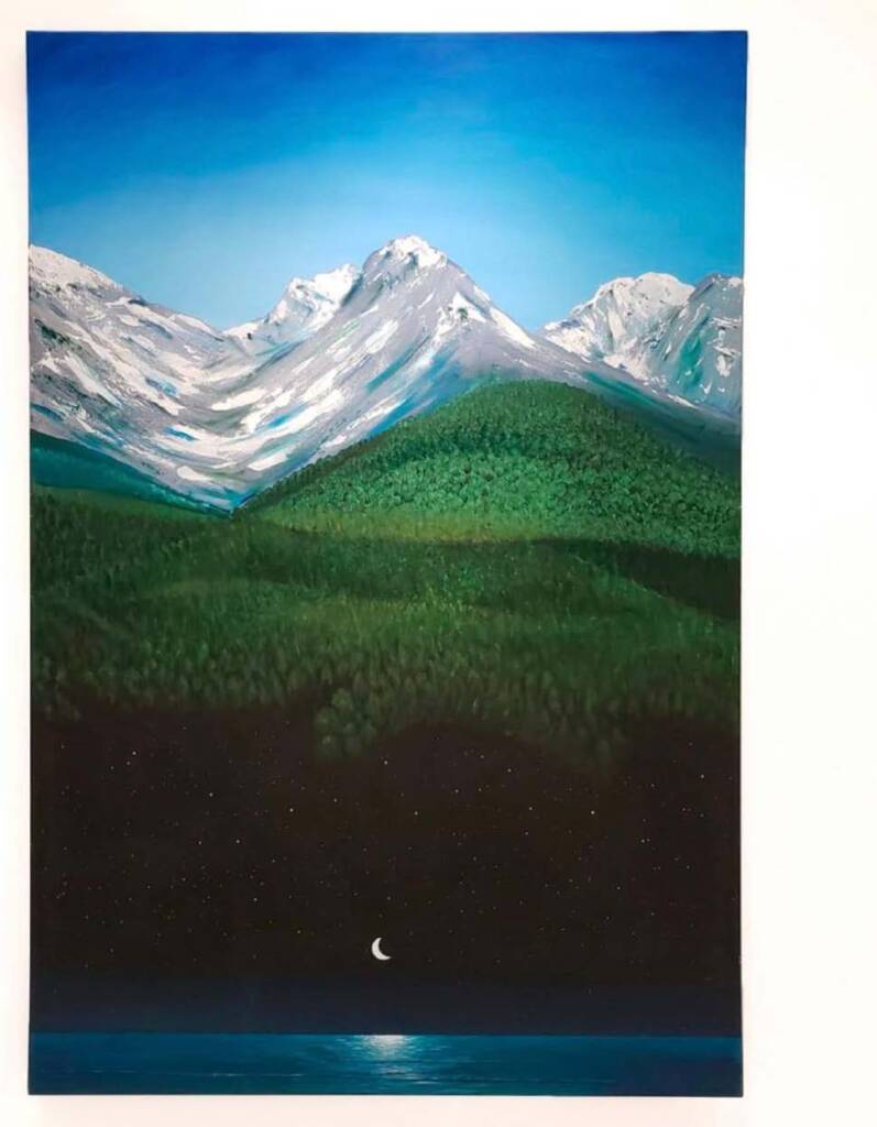 Artista: Antonio Peticov / Obra: "A Viajante"  / Tamanho: 150 x 100 cm / Ano: 2021 / R$ 45.000