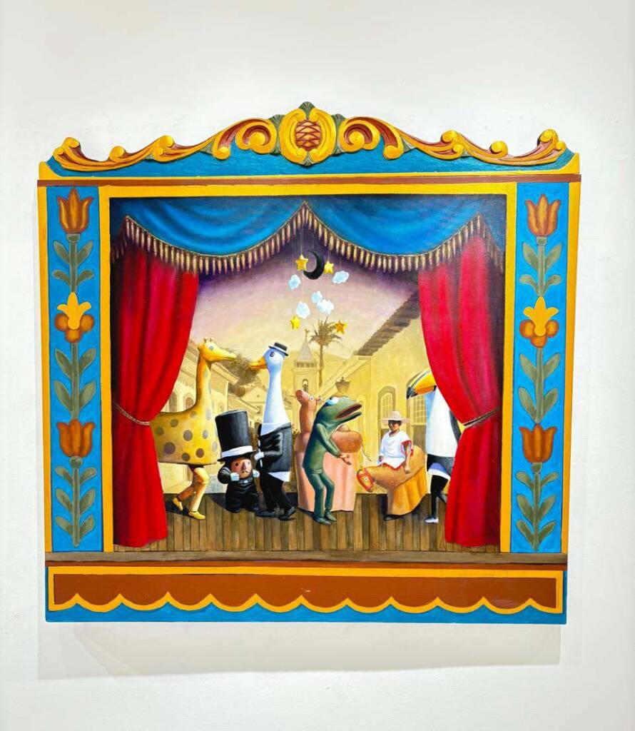 Artista: Edu Cardoso/ Obra: Cordão dos bichos  / Técnica: Acrílica s/ tela /Tamanho:120x100 cm / Ano: 2025 / R$ 25.000