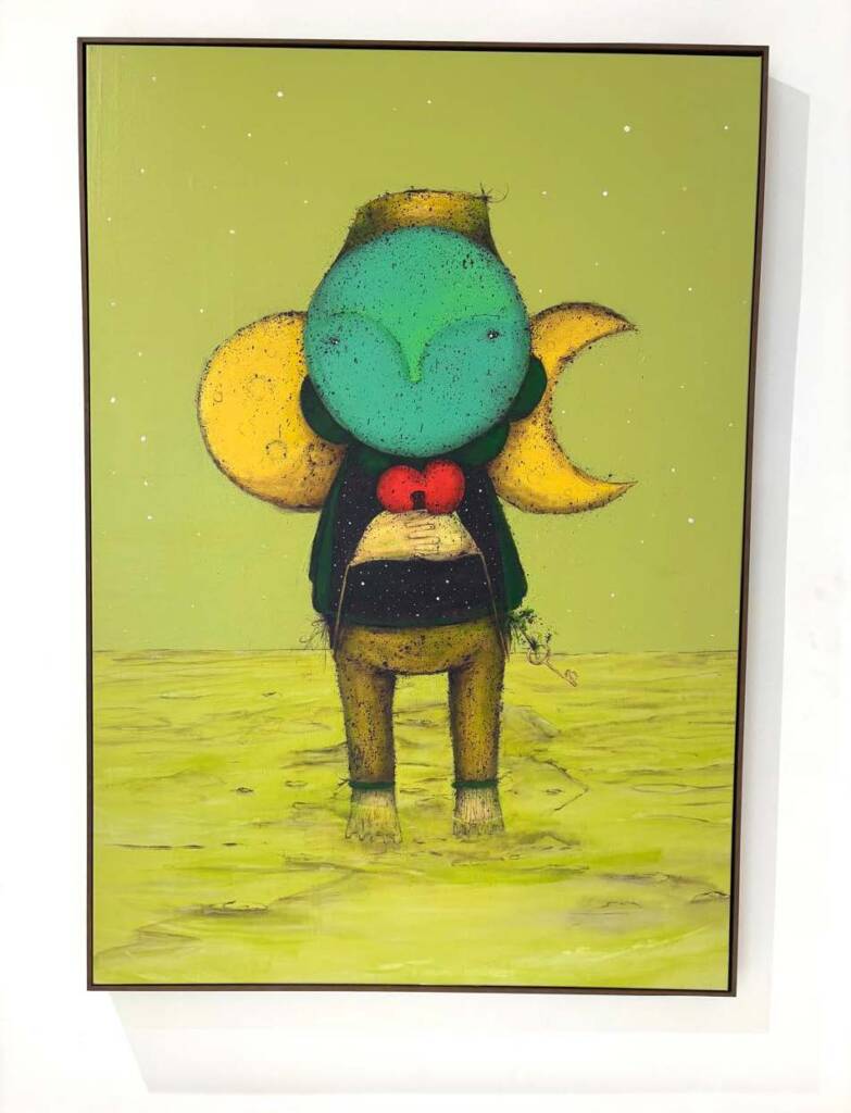 Artista: André Mogle / Obra: "De onde vem nossos impulsos"  /Técnica: Spray pintura / Tamanho: 1.10x 80cm  / Ano: 2026 / R$ 16.00